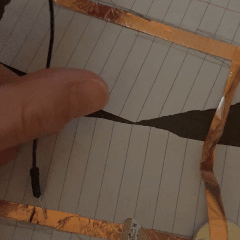 Using the wire from the kit to connect the circuit