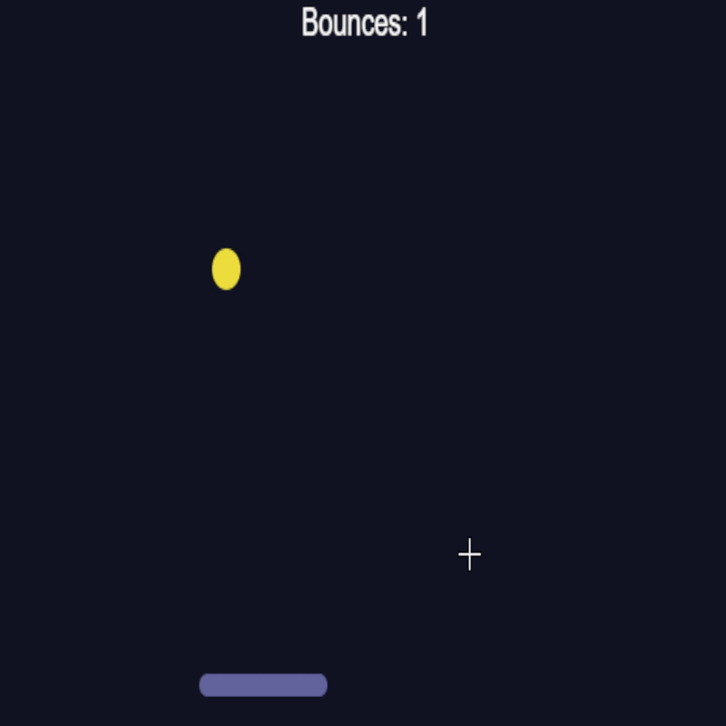 You can see the score count climbing. The ball speeds up slightly as you get better at it.