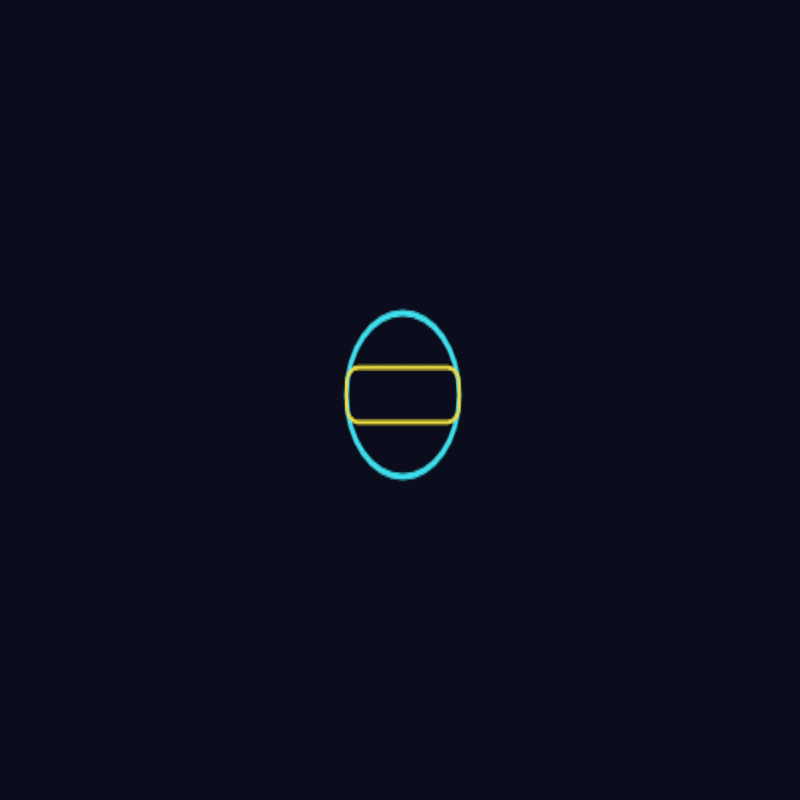 Up and down grow and shrink a shape, left and right spin it. First time using push() and pop() which let you rotate things without rotating everything else too.