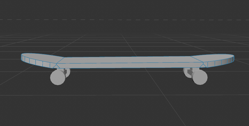 Modelling the skateboard (prgoress)