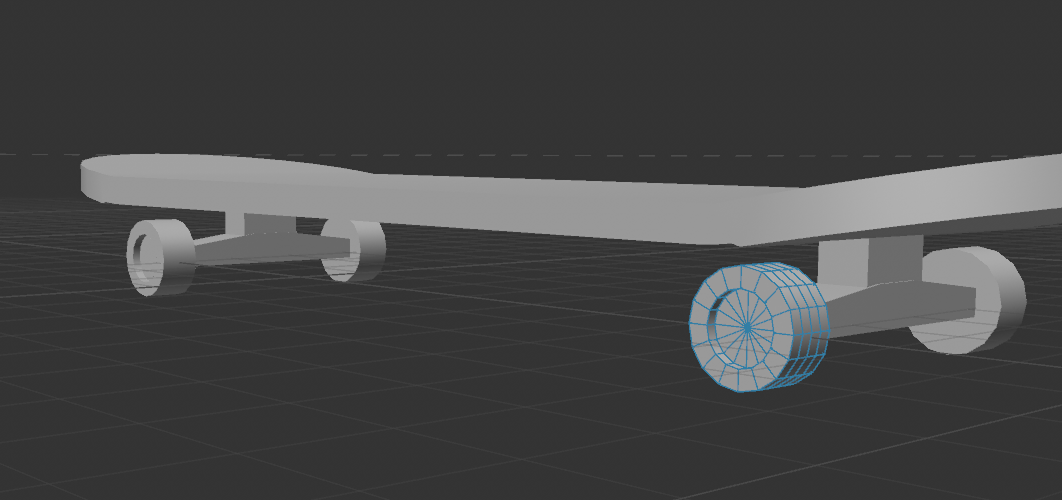 Modelling the skateboard (prgoress)
